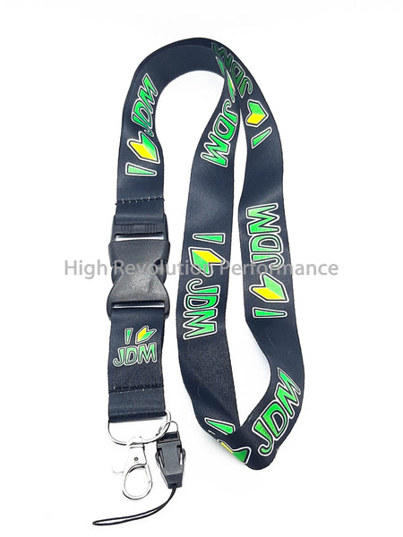 I LOVE JDM Lanyard Keychain