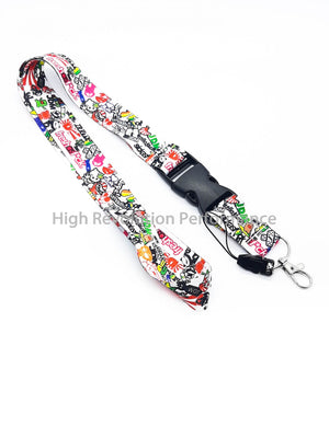 JDM STICKERBOMB ILOVEJDM DOMO   Lanyard Keychain