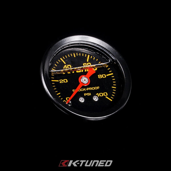 K-Tuned Fuel Pressure Gauge, Liquid Filled (0-100 psi)