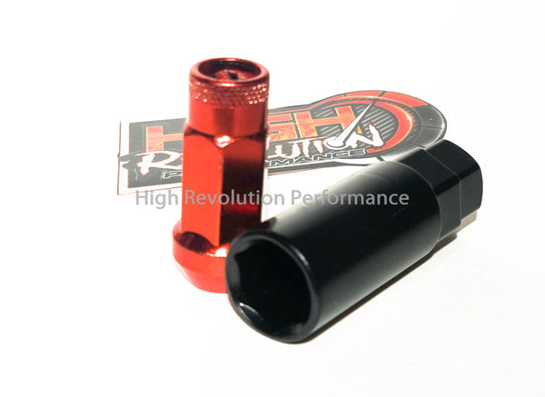 JDM SR48 Muteki Lug Nuts Red