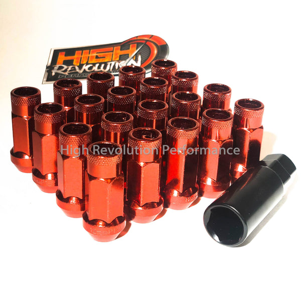 JDM SR48 Muteki Lug Nuts Red