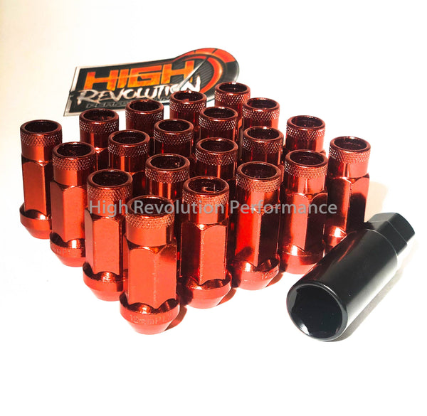 JDM SR48 Muteki Lug Nuts Red – High Revolution Performance llc