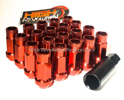 JDM SR48 Muteki Lug Nuts Red