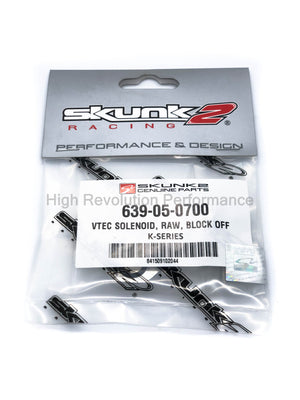 Skunk2 VTEC Solenoid block Off RAW K-Series