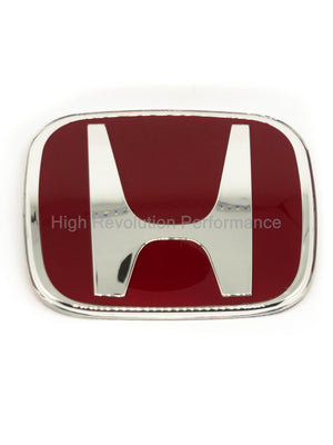 Honda H Logo Chrome /Red 75700-SNW-003