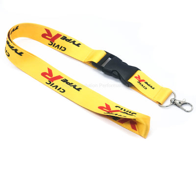 Civic Type R Lanyard Keychain Yellow