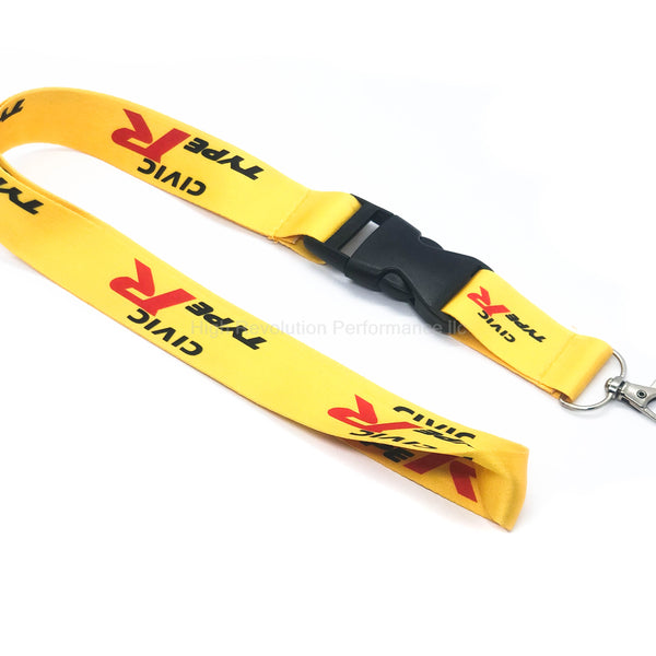 Civic Type R Lanyard Keychain Yellow