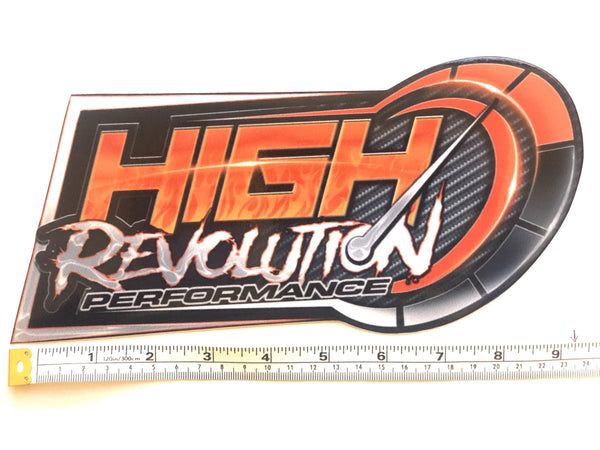 High Revolution Decal 9x5 inch