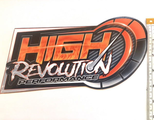 High Revolution Decal 9x5 inch